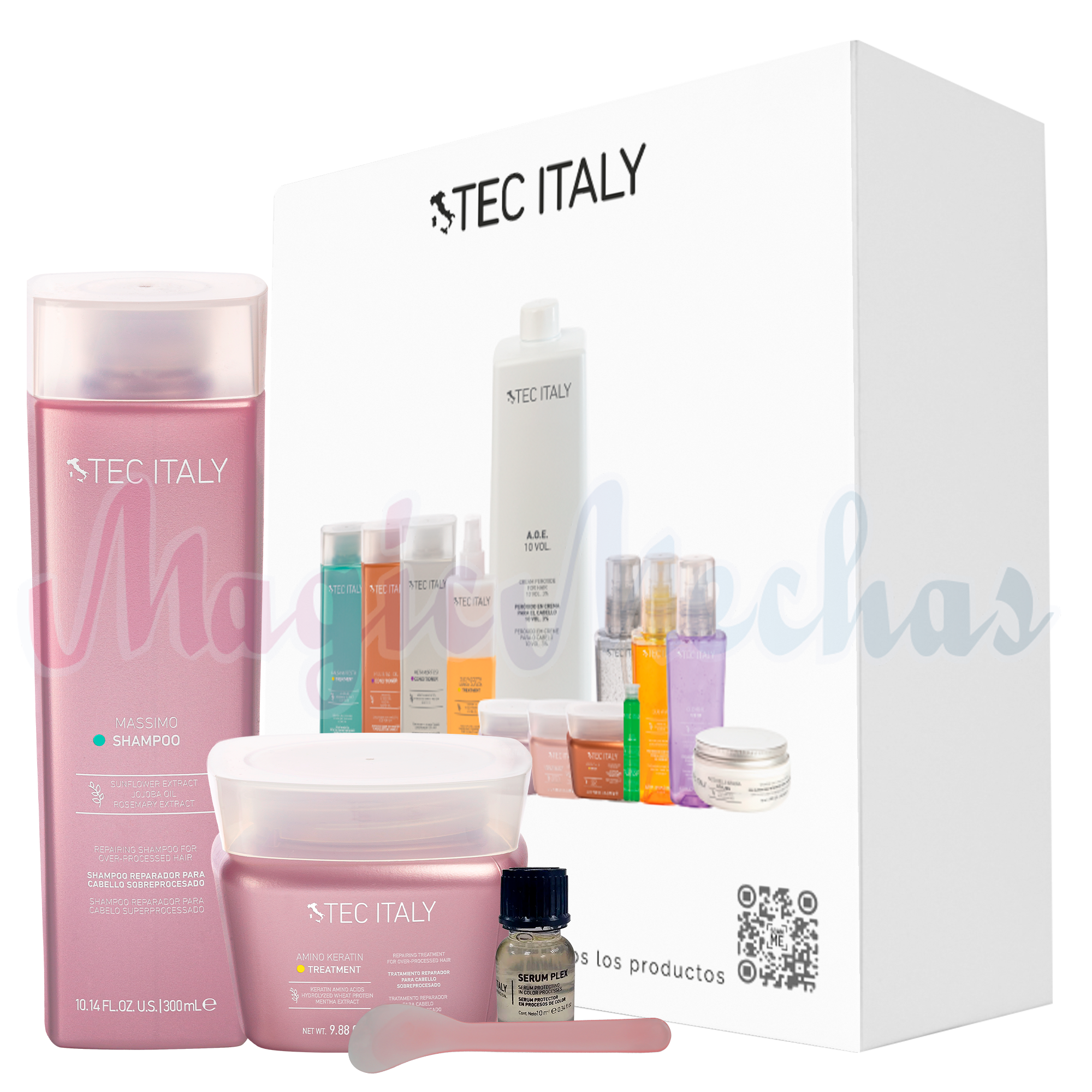 Kit Tec Italy Shampoo Massimo + Mascarilla + Obsequio. Tec Italy