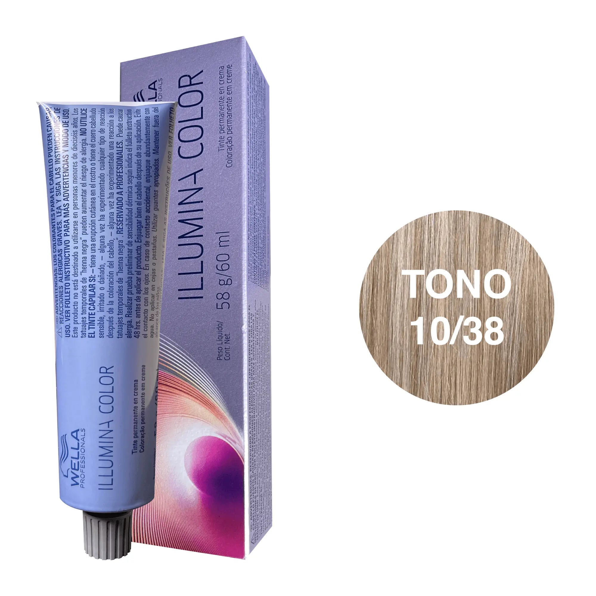 Tinte Wella Illumina Color Tono 10/38 60ml - Magic Mechas