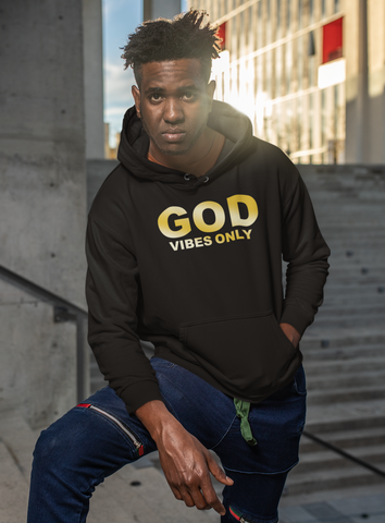 God Vibes Only Gold Hoodie Unisex