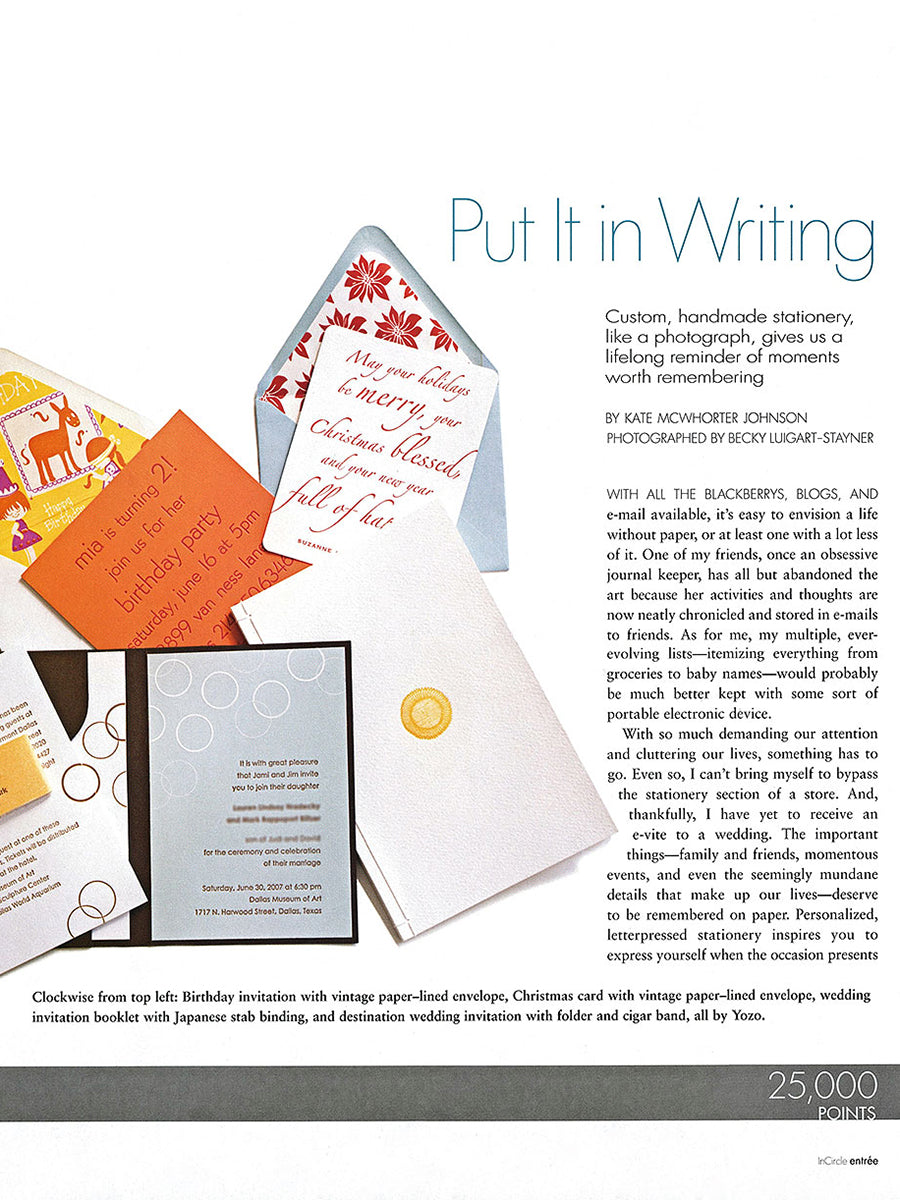 Neiman Marcus, letter writing, snail mail