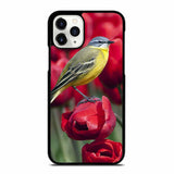 BIRD STANDING ON TULIP iPhone 11 Pro Case