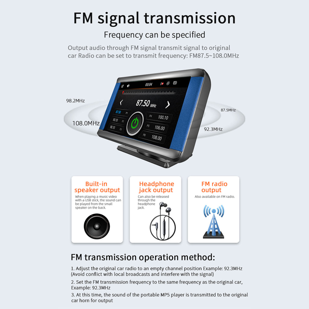 portable radio for car