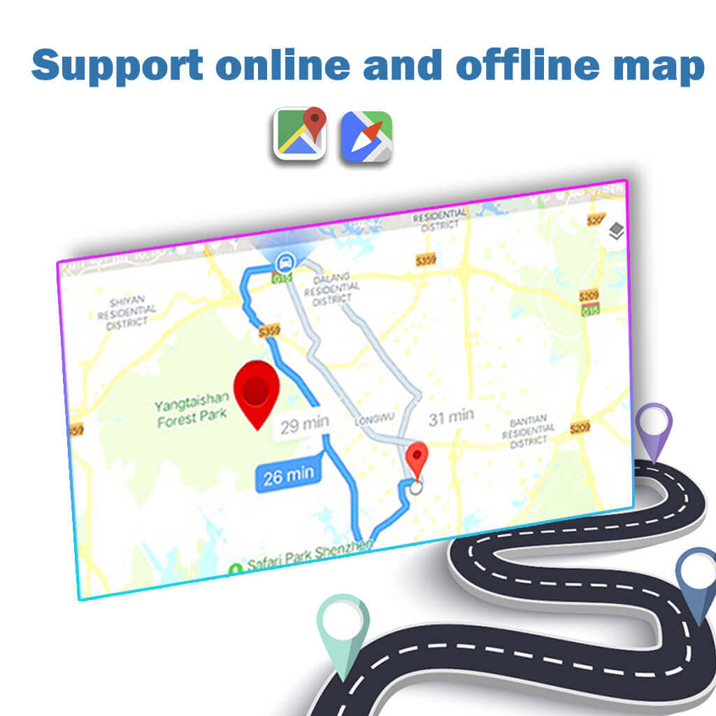 online and offline map