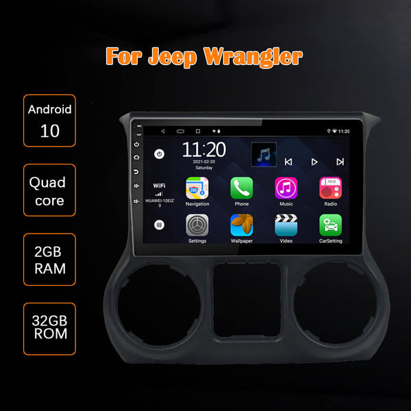 Binize 9 Inch Android Car Radio for 2014 Jeep Wrangler with CarPlay