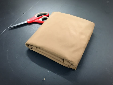 cut and folded fabric example