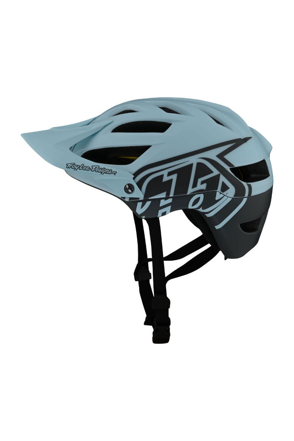 Troy Lee Designs Adult | Trail | All Mountain | Mountain Bike A1 MIPS  Classic Helmet - (Black/White, X-Large/2X-Large)