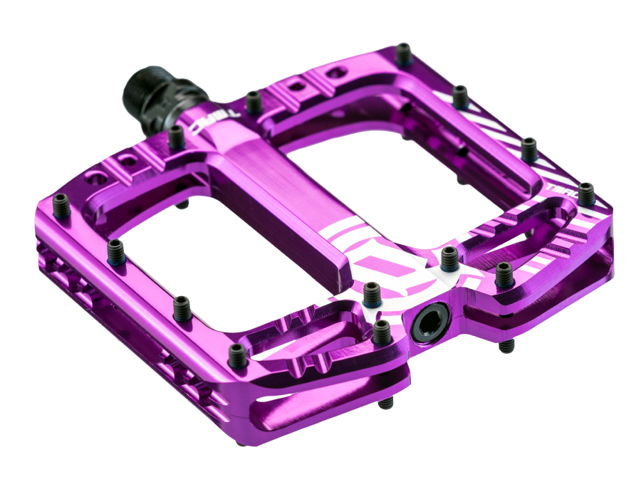 purple bike pedals