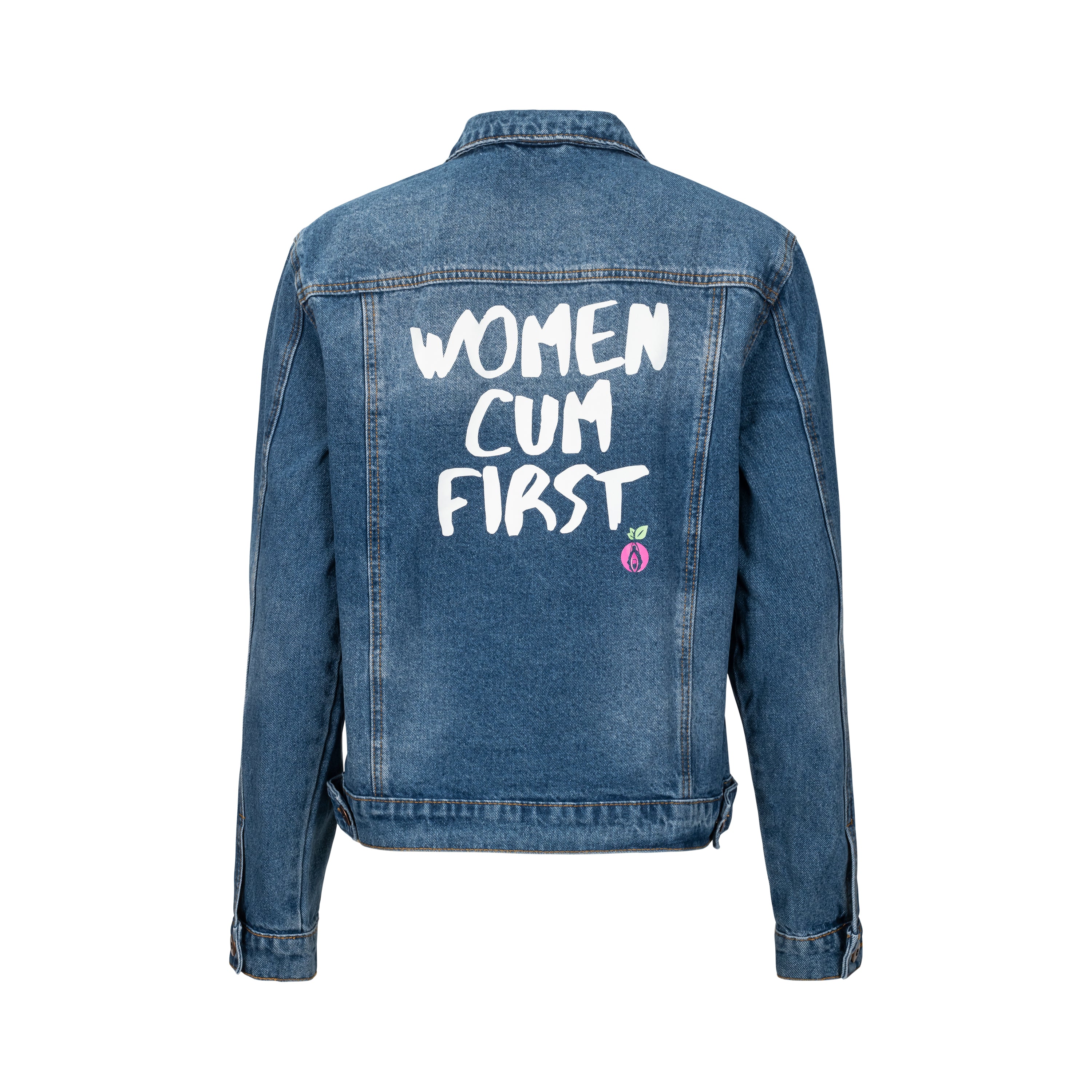 Women Cum First Denim Jacket - SheOrgasms product image