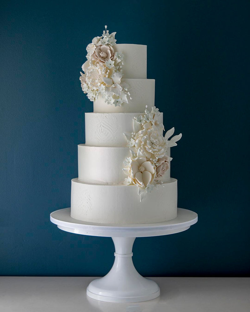 Sugar Ruffles Wedding Cake - Mel's Amazing Cakes