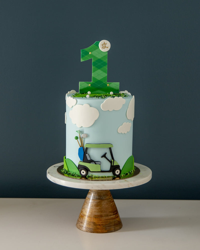 Golf, Special Fondant Birthday Cake For Man