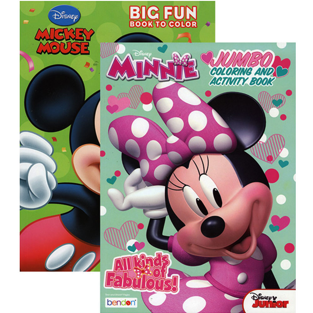 2PC Disney Princesses Coloring Book Jumbo Activity Pad Books Kids Children  Girls