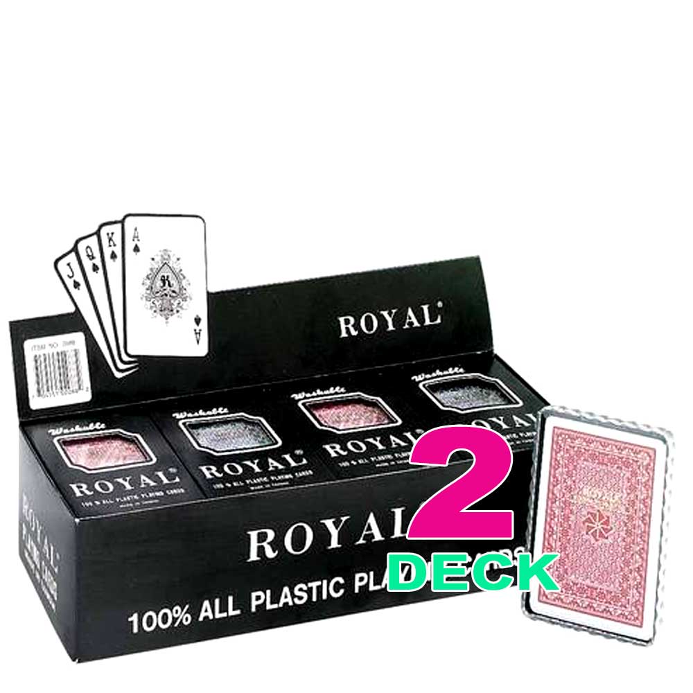 松野屋 キャンバスフラットショルダー Baron All-Plastic Bridge Sized Playing Cards (12  Decks-cellophane wrapped)