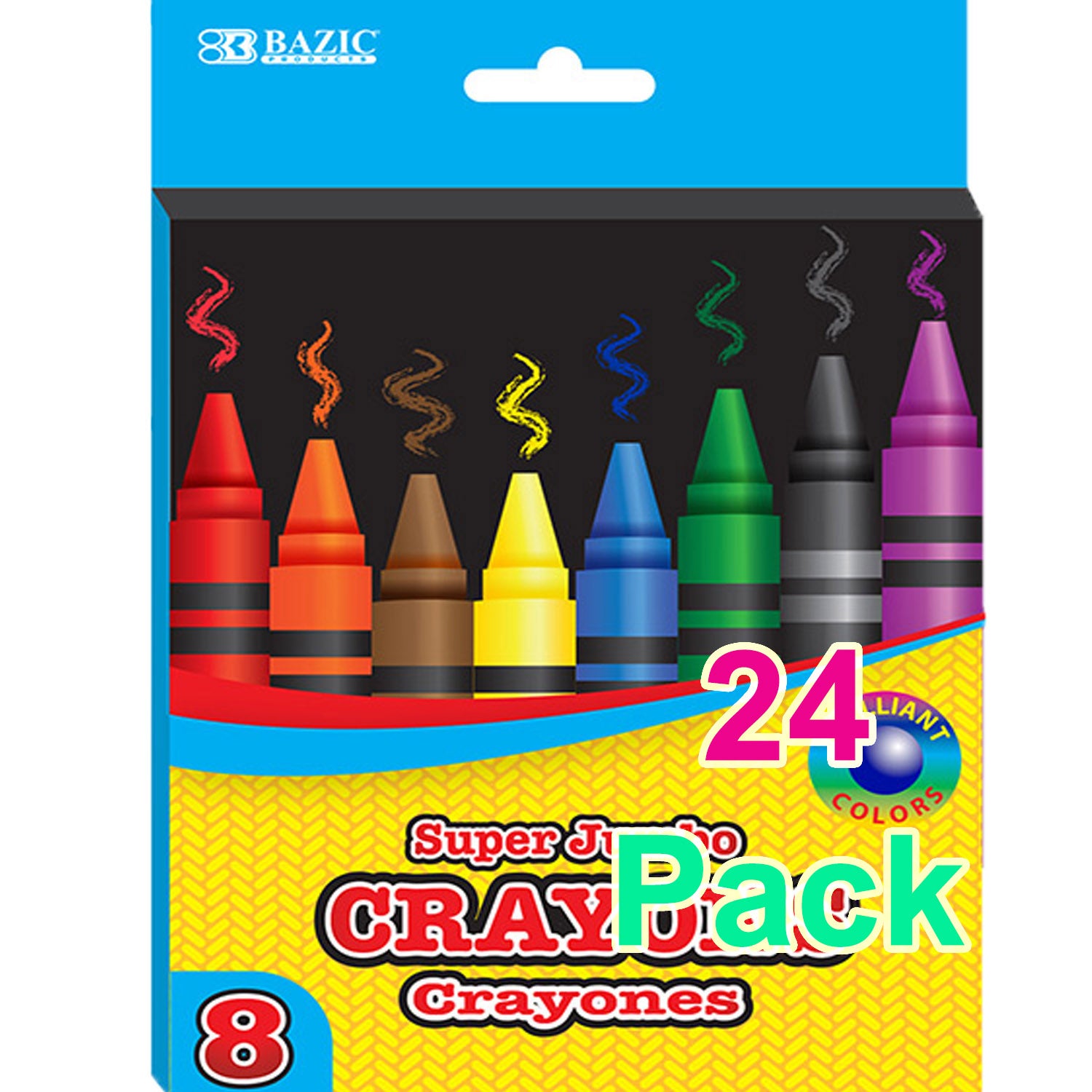 Premium Color Super Jumbo Crayons Coloring Set, 8-Count