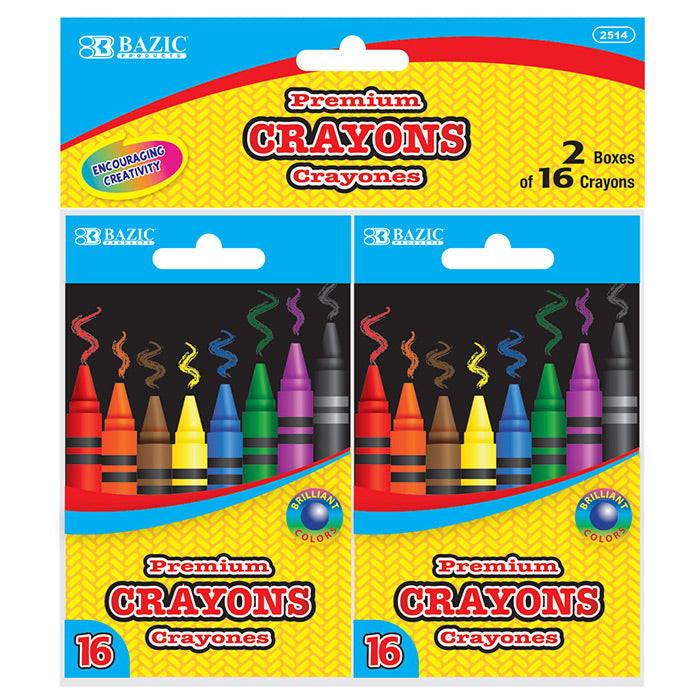 Premium Jumbo Crayons Coloring Set, 12 Colors –