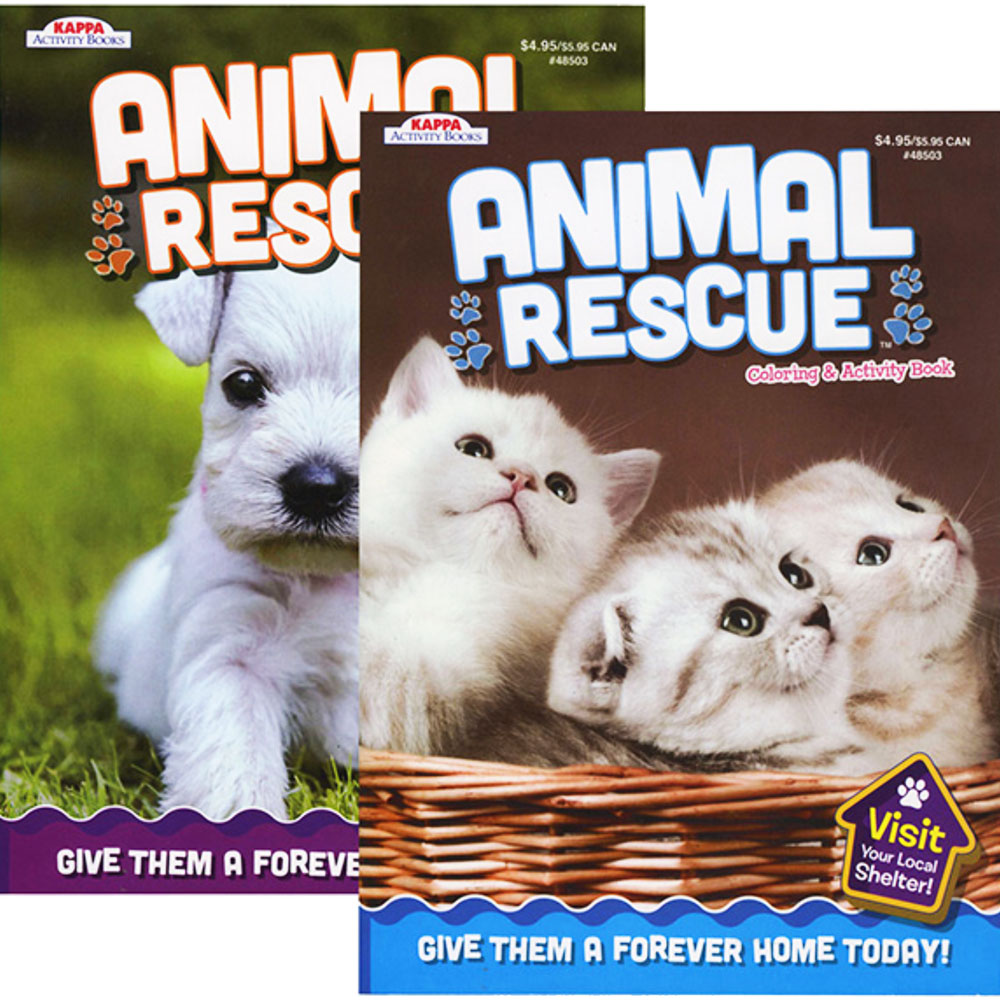 Kappa Animal Rescue Coloring Activity Book 2 Titles