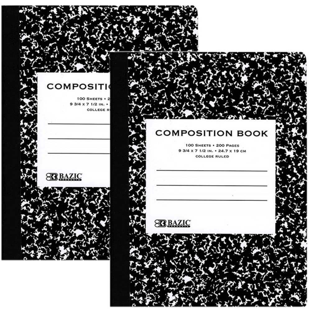 100 Ct. 9-3/4 x 7-1/2, Primary Journal Marble Composition Book Primary –  hrkgroup