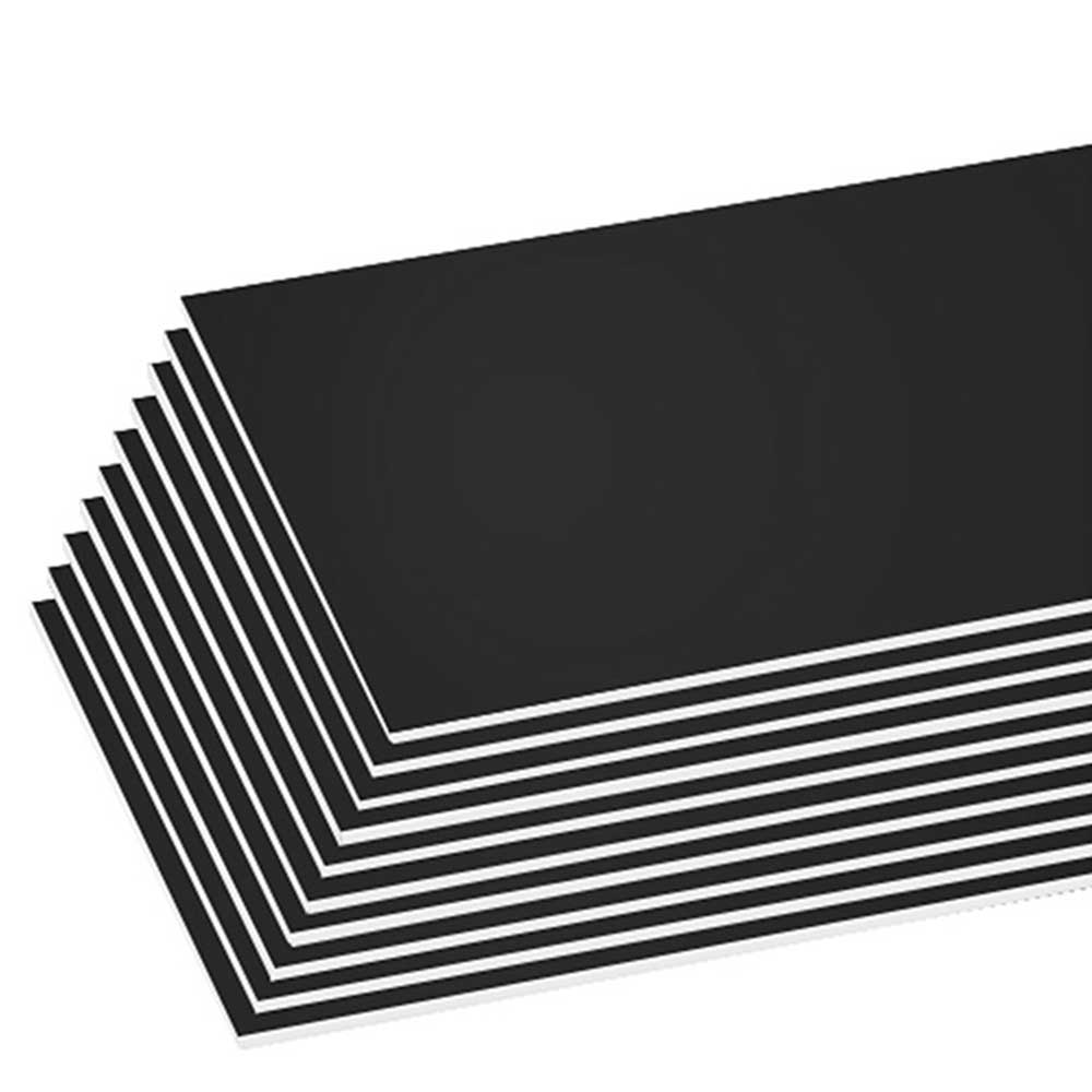 Two Cool Tri-Fold Poster Board, 36 x 48, Black/White, 6/Carton