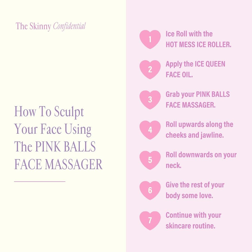 How To Sculpt Your Face Using The PINK BALLS FACE MASSAGER