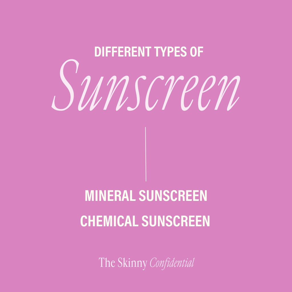 Different Types Of Sunscreen 