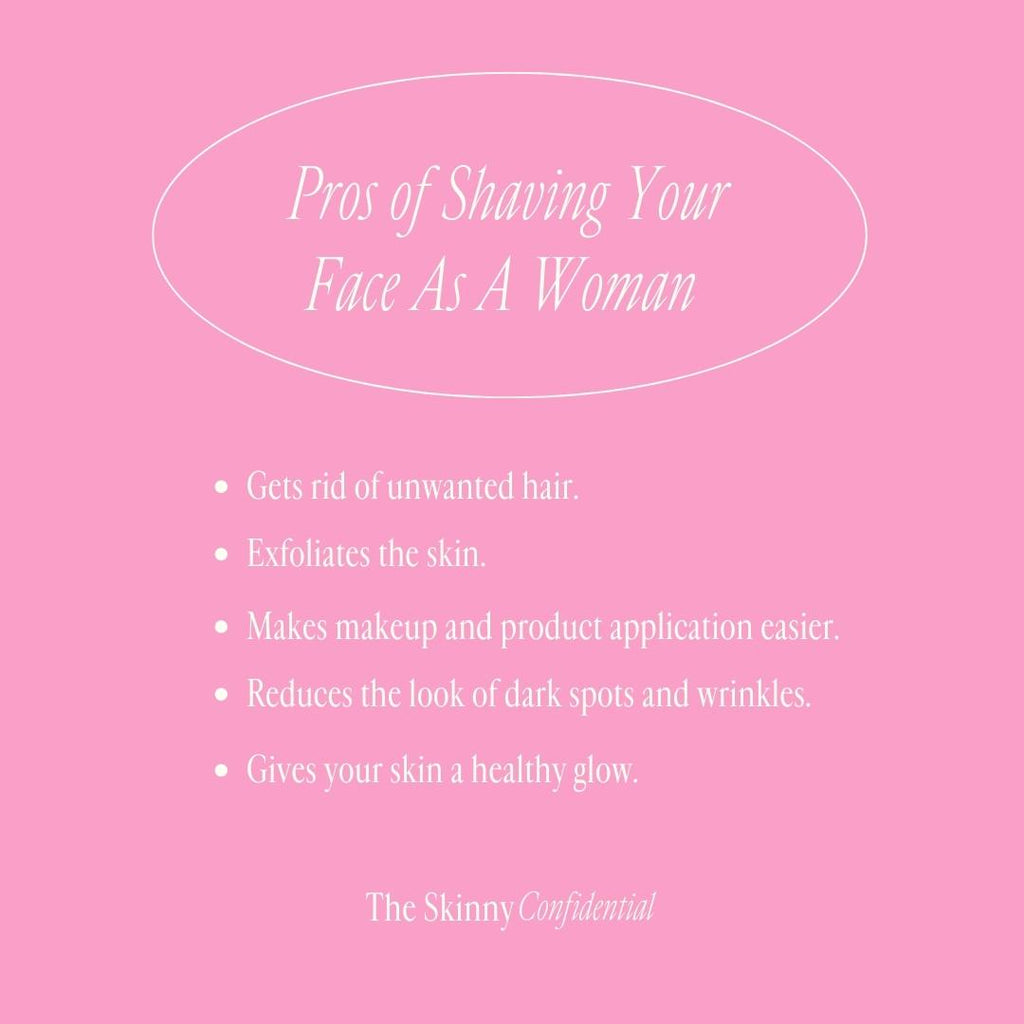 List of Pros of Shaving Your Face As A Woman