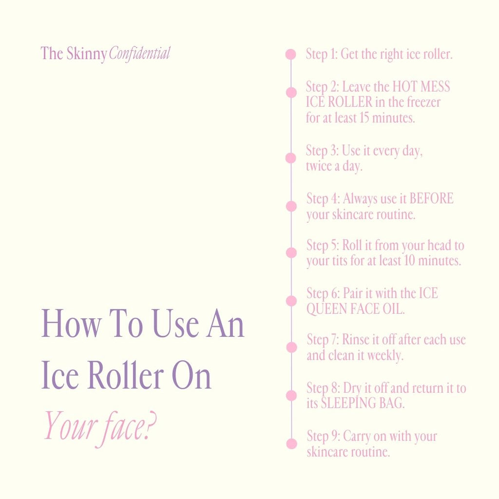 how to use an ice roller on your face 