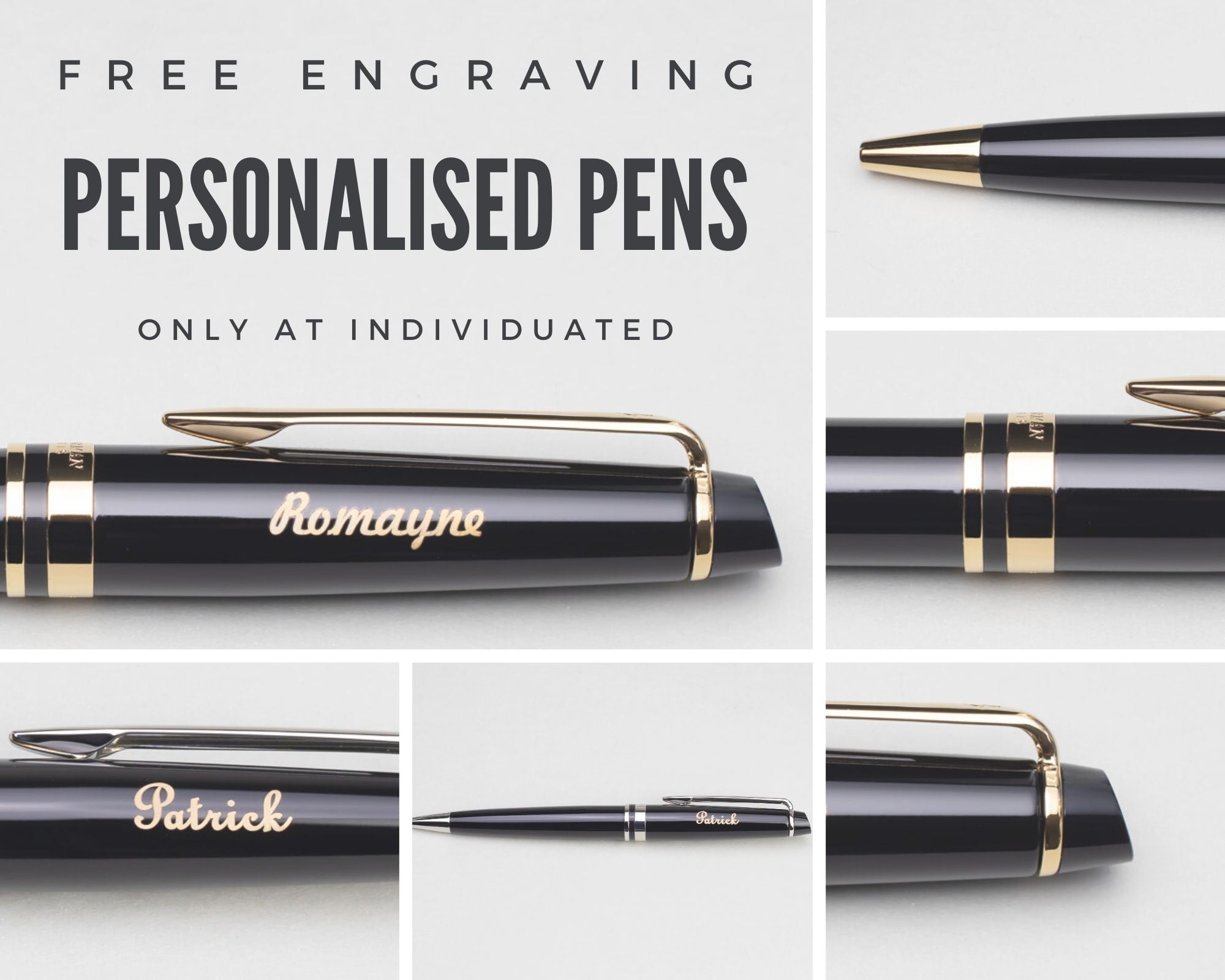 Engraved Waterman pens