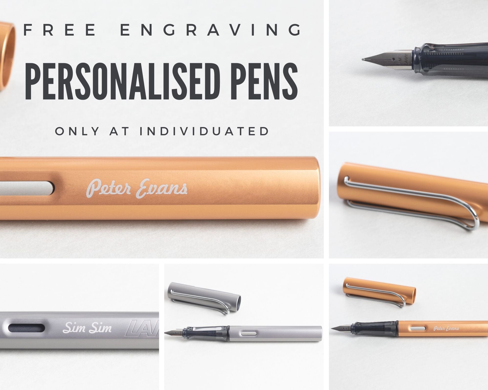 Personalised and engraved Lamy pens