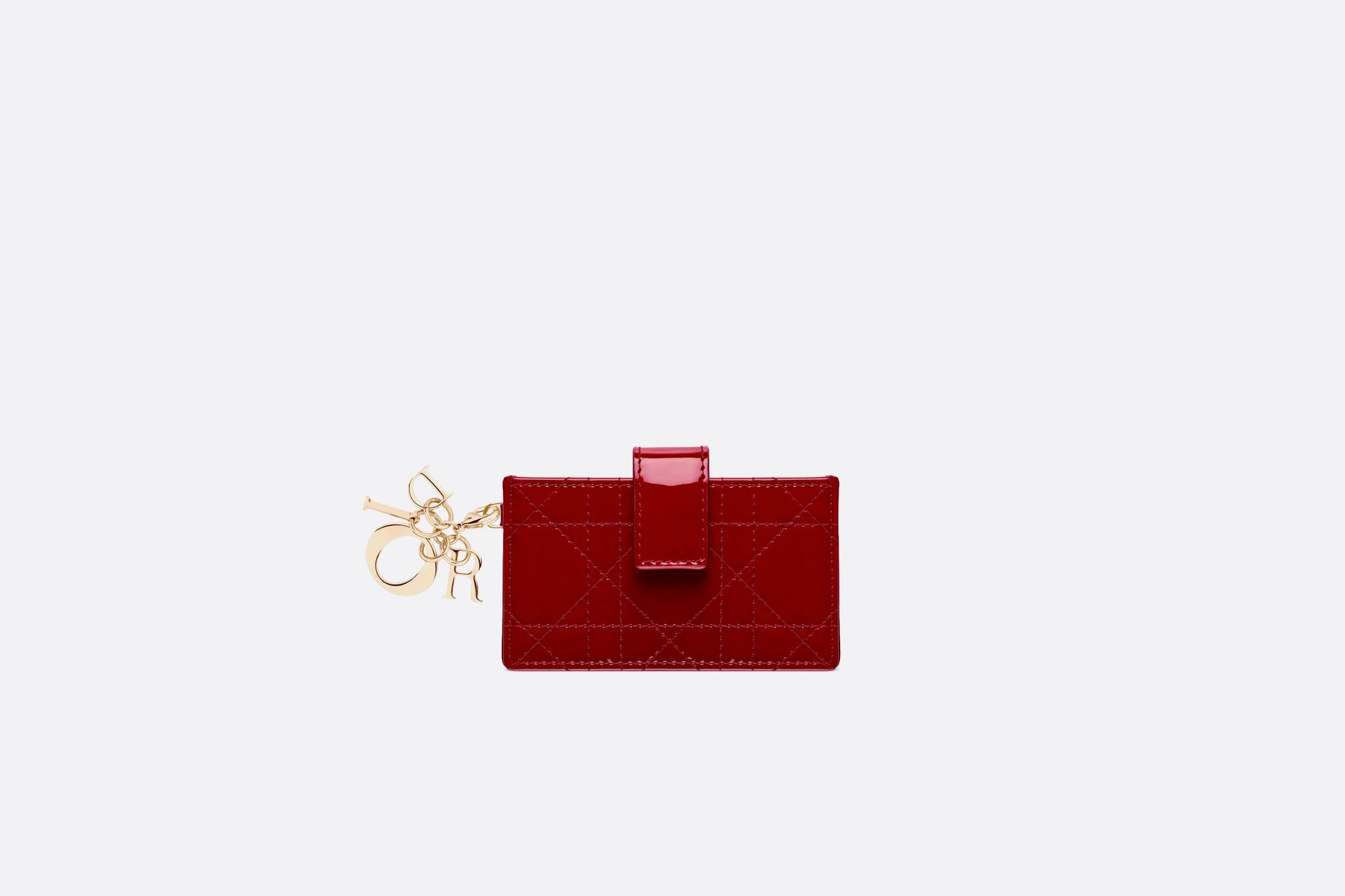 dior card holder red