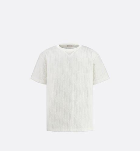 Shop Christian Dior DIOR OBLIQUE RELAXED-FIT T-SHIRT (113J692A0614_C575,  113J692A0614_C540) by YyRadiance☆