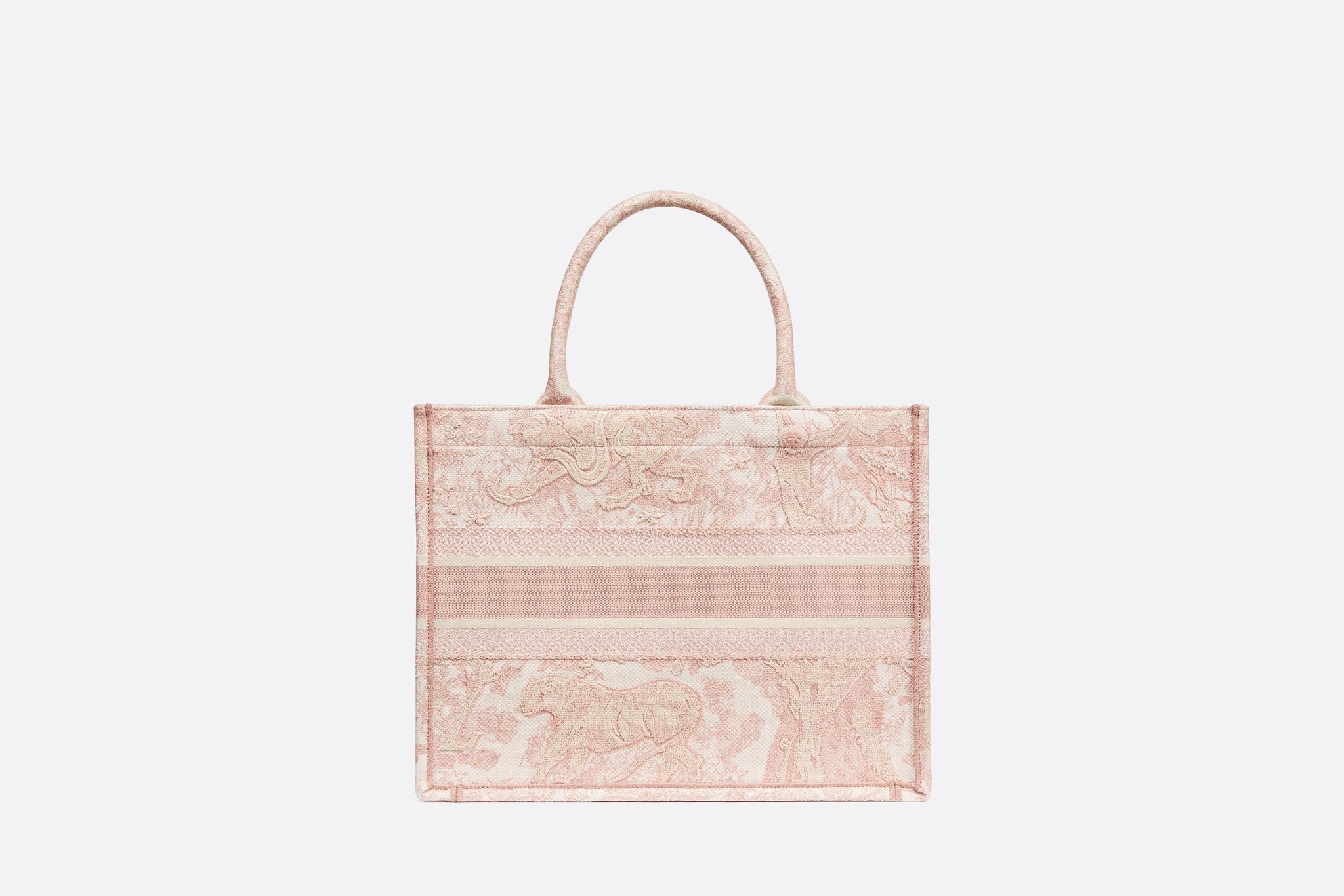 Small Dior Book Tote  Pink Toile de Jouy Embroidery  Dior Couture UAE