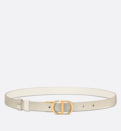 30 Montaigne Reversible Belt Black and Latte Smooth Calfskin, 20 MM