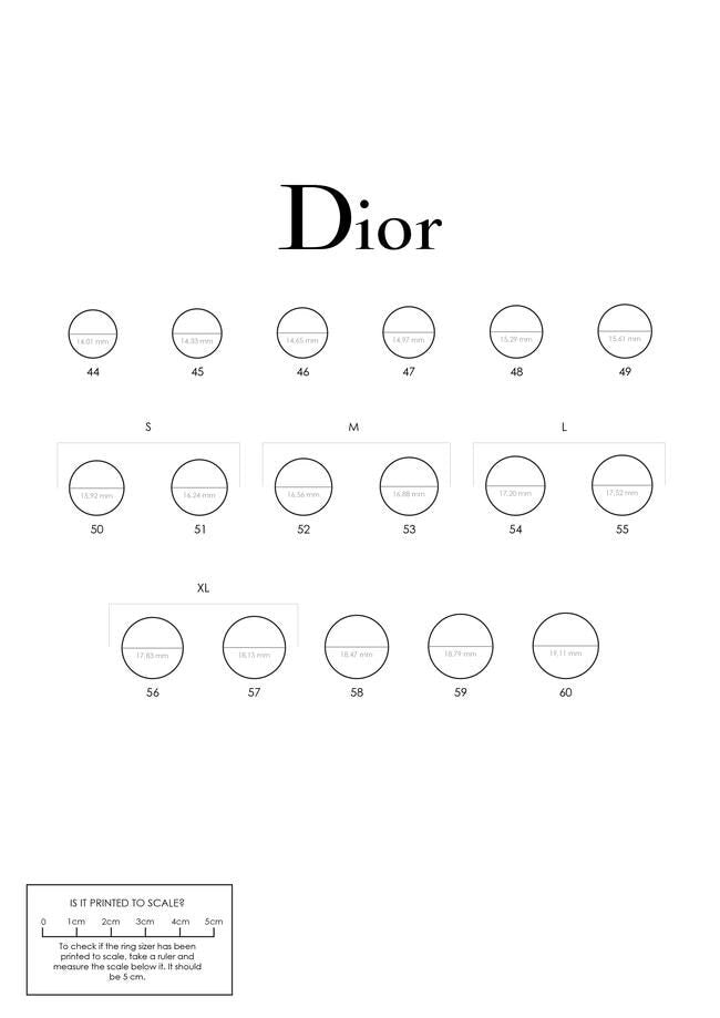 Chi tiết hơn 86 dior size chart mới nhất  trieuson5