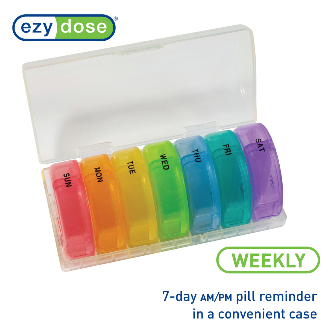 EZY Dose Weekly Push Button Pill Organizer, 1 ct - Pay Less Super