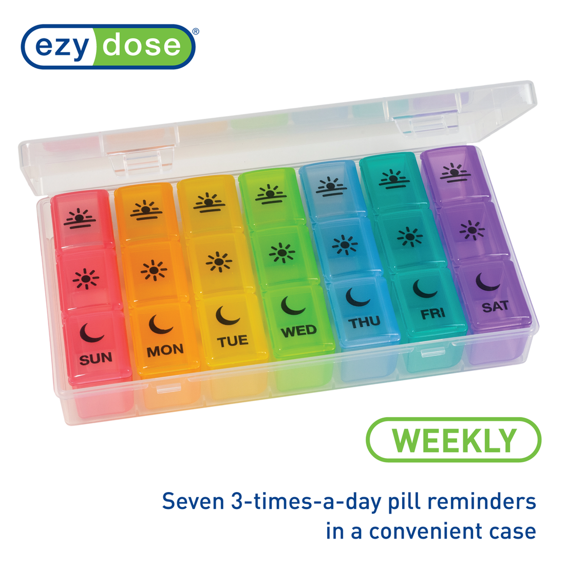 Ezy+Dose+Travel+%287-Day%29+Pill%2C+Medicine%2C+Vitamin+Organizer