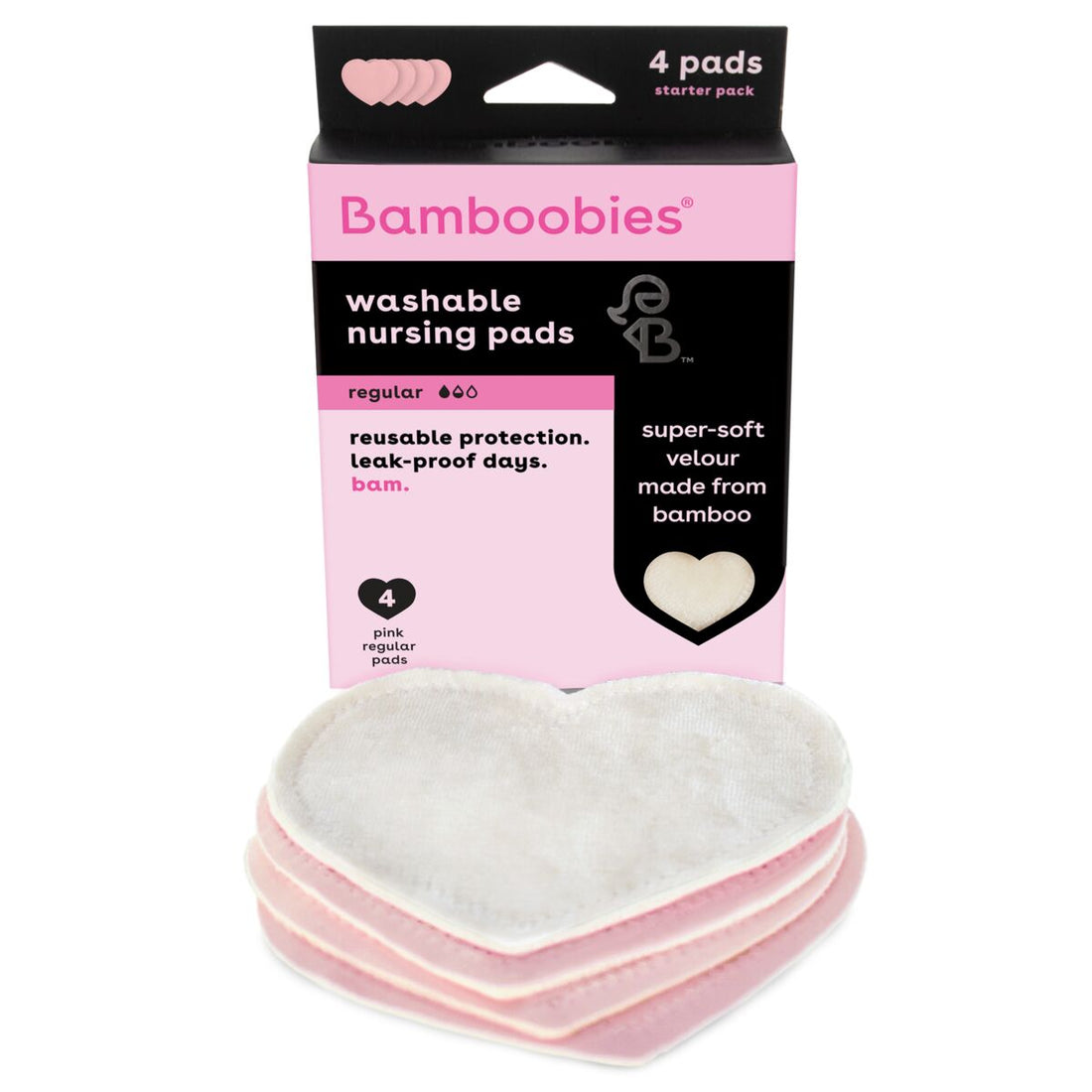 AMP Bamboo Washable Nursing Pads (4 PK/2 Sets)