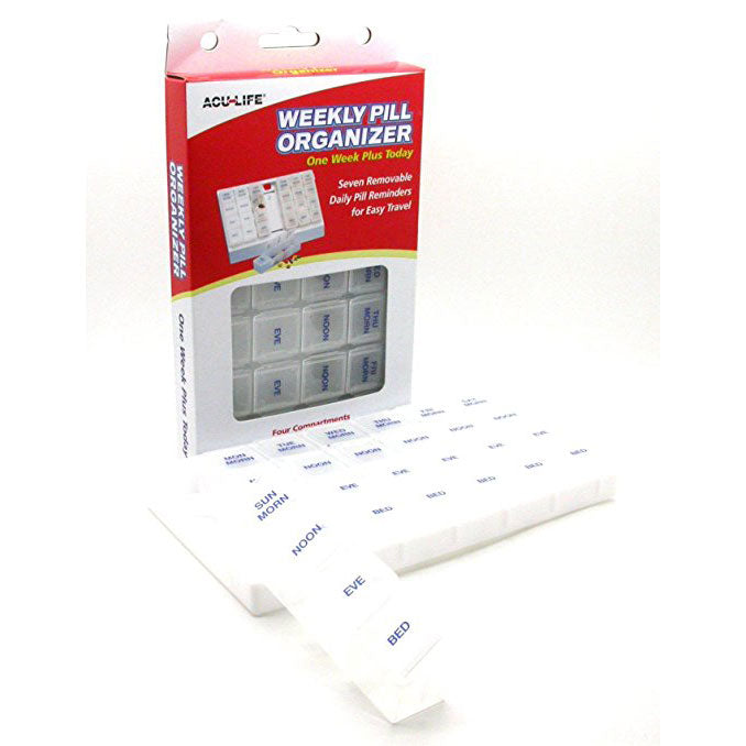 Weekly Pill Organizer 4 Times A Day Pill Organizer With - Temu