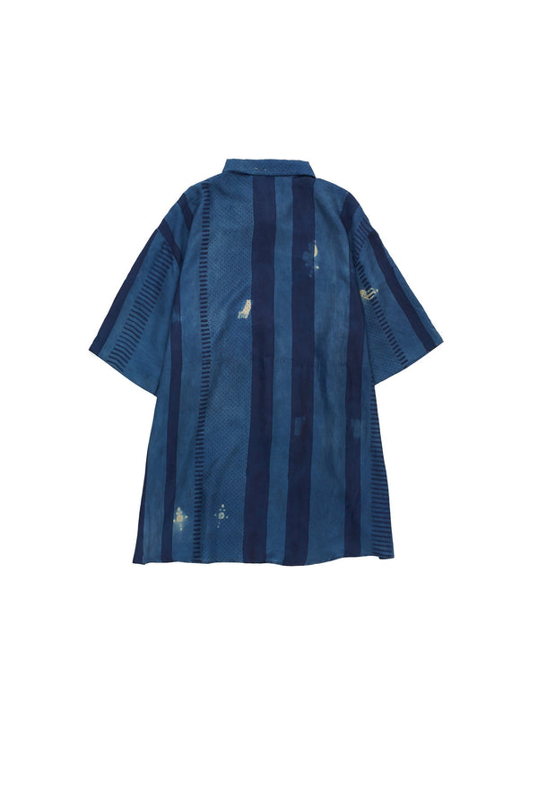 Gradient Indigo Fine Silk Shibori Shirt – 11.11/eleven eleven