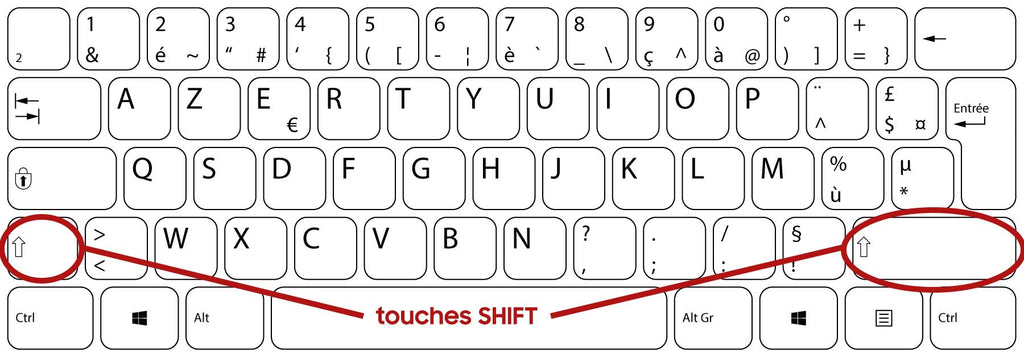 Où se trouve la touche shift sur la Mac - AnalogicTech