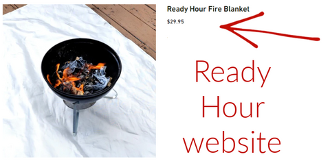 Fire Blanket by Ready Hour (Large size, 47.2 H x 70.8 W)