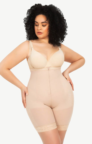 Shapellx Firm Tummy Compression Bodysuit Shaper With Butt Lifter