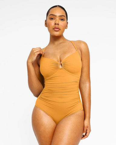 Smart Sculpt U-Ring Cut-Out Shaping Swimsuit