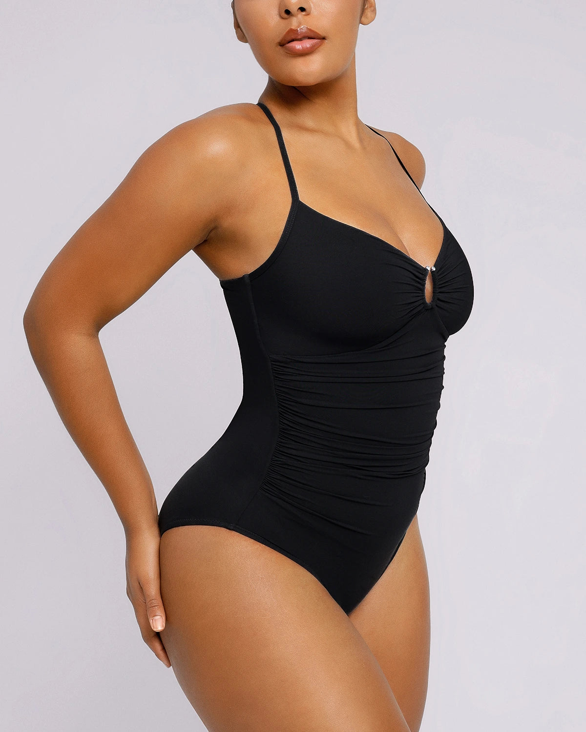 Smart Sculpt U-Ring Cut Out Shaping Swimsuit