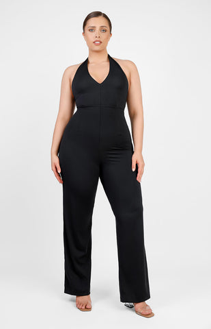 Ultra Sleek Halter Neck Shaping Jumpsuit