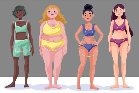 four most common body types