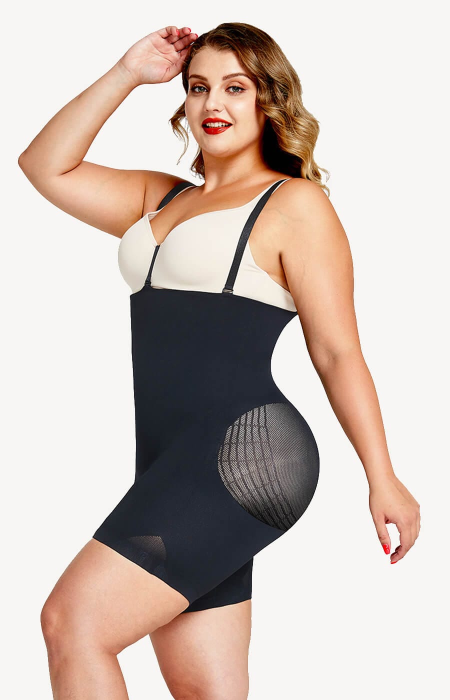 SHAPELLX Body Shaper Tummy Control Shapewear Plus Size Seamless Waist  Trainer Butt Lifter Full Bodysuit…