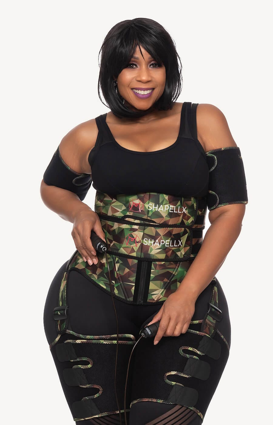Image of NeoSweat® 3 in 1 Army Green Workout 