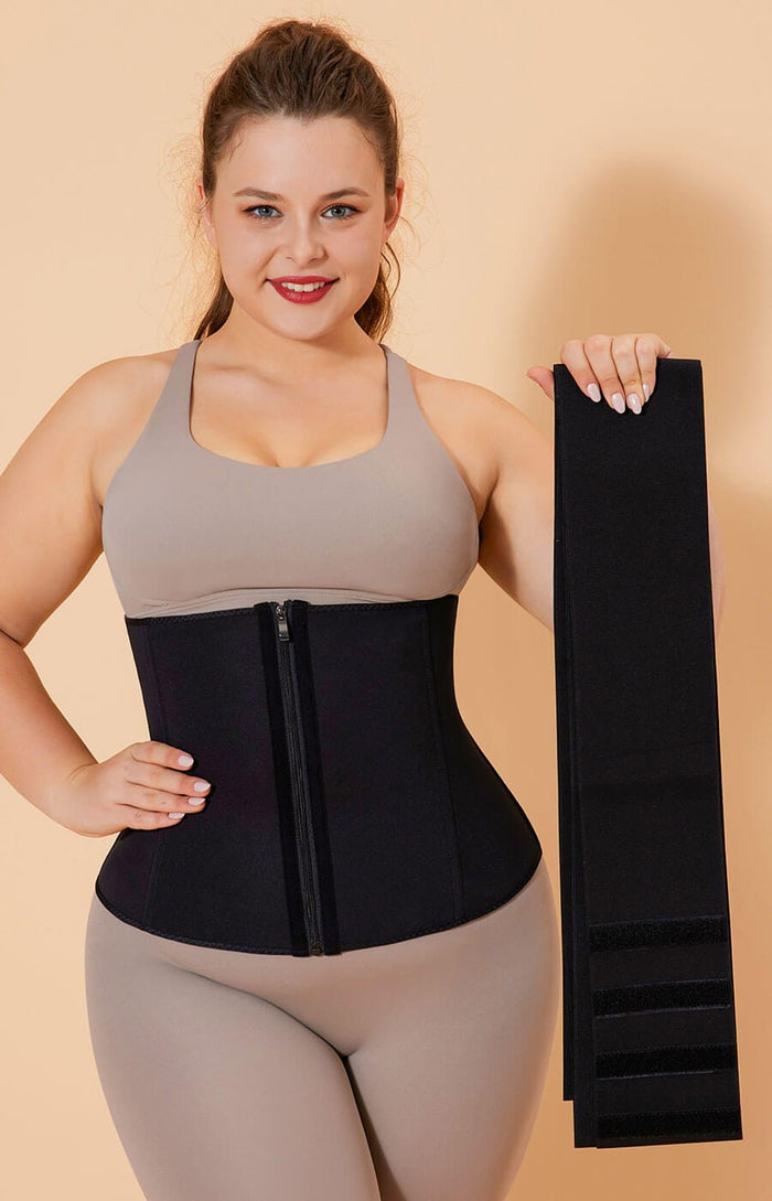 NeoSweat® Waist Trainer with Detachable Rubber Strings