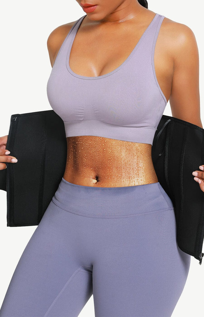 NeoSweat® Waist Trainer with Detachable Rubber Strings