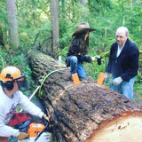 Taylor Brown helps Steve and Bob get some Surewood Shafts