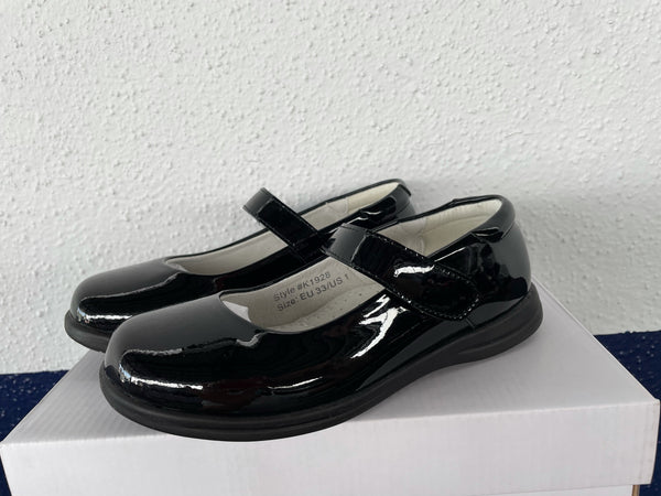 Littleton Academy Girls Mary Jane Shiny Shoes. ALL GRADES
